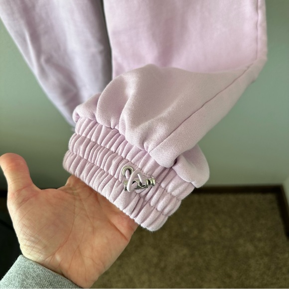 For Love & Lemons Josie Pink/Purple Jogger Sweatpants Lounge Small - Picture 10 of 15